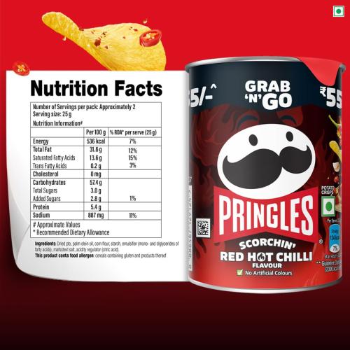 PRINGLES RED HOT CHILLI 40G