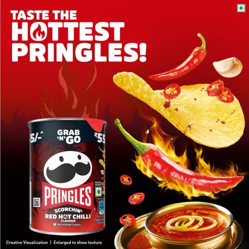 PRINGLES RED HOT CHILLI 40G